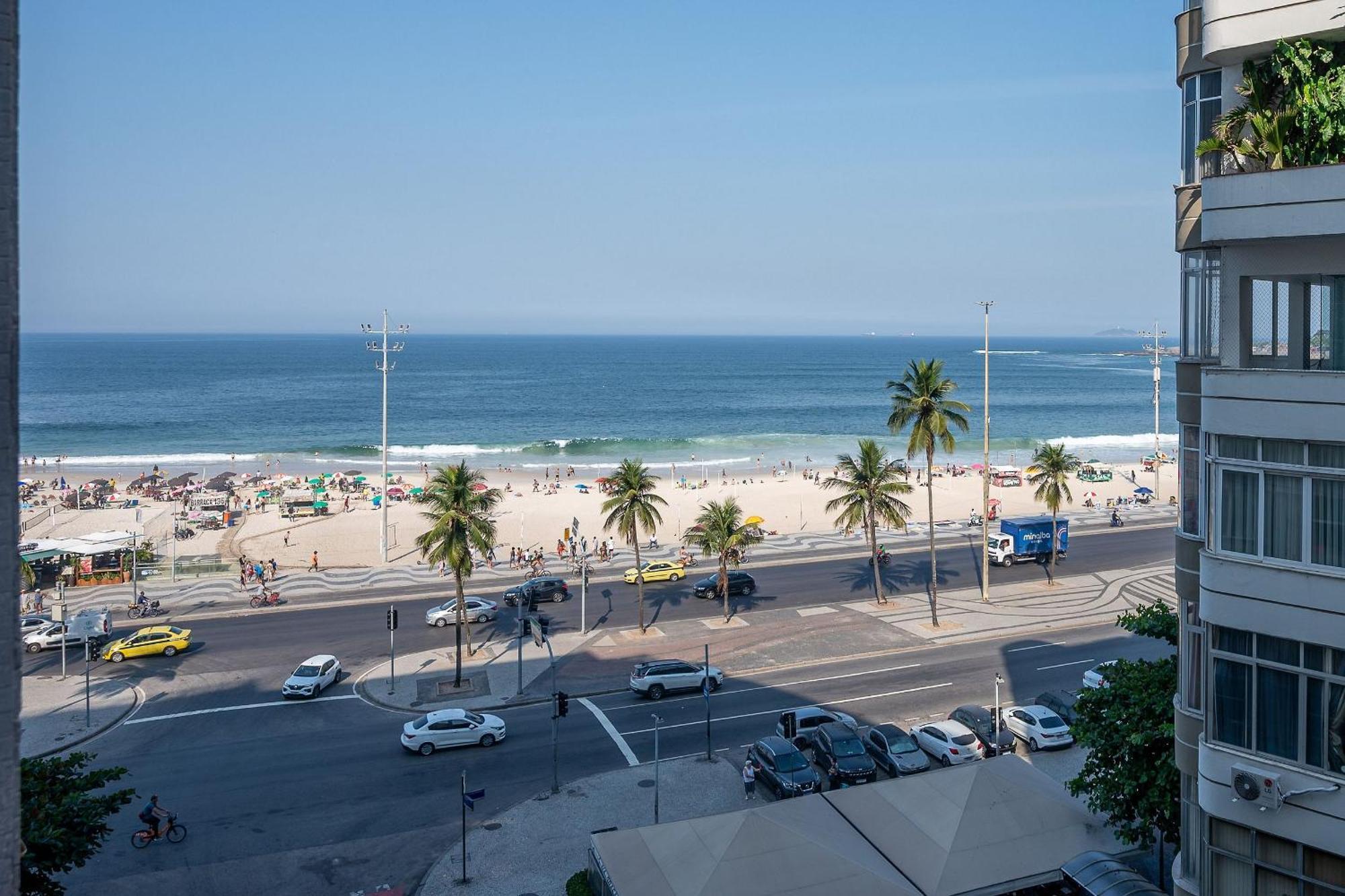 Vista Para A Praia De Copacabana, Quarto E Sala 里约热内卢 外观 照片