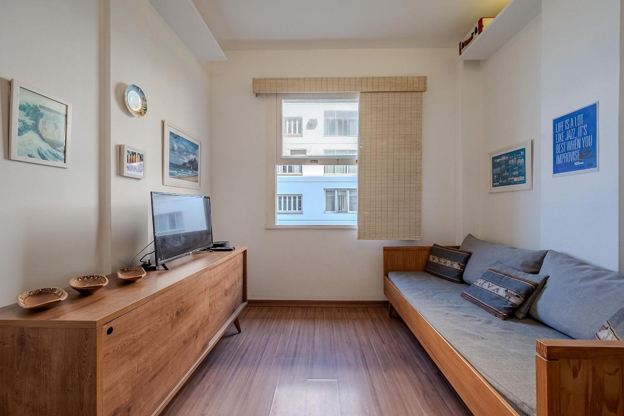 Vista Para A Praia De Copacabana, Quarto E Sala 里约热内卢 外观 照片